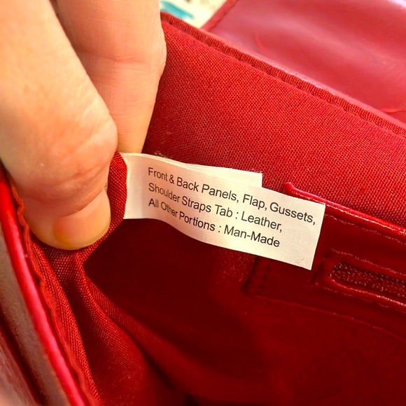 Stunning Red Leather Apt. 9 Bag - Picture 4 of 5